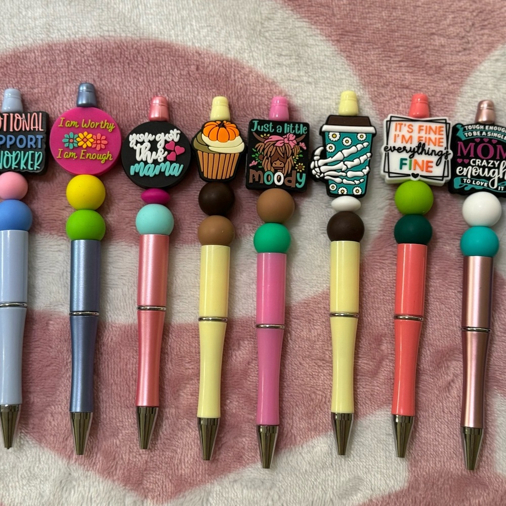Beaded pens